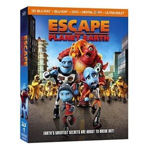 Escape From Planet Earth Blu-Ray 3D + Blu-Ray + DVD + UHD Movie Combo Brand New